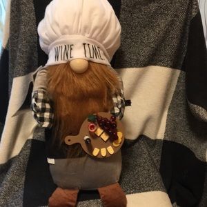 Cute Rae Dunn wine time gnome